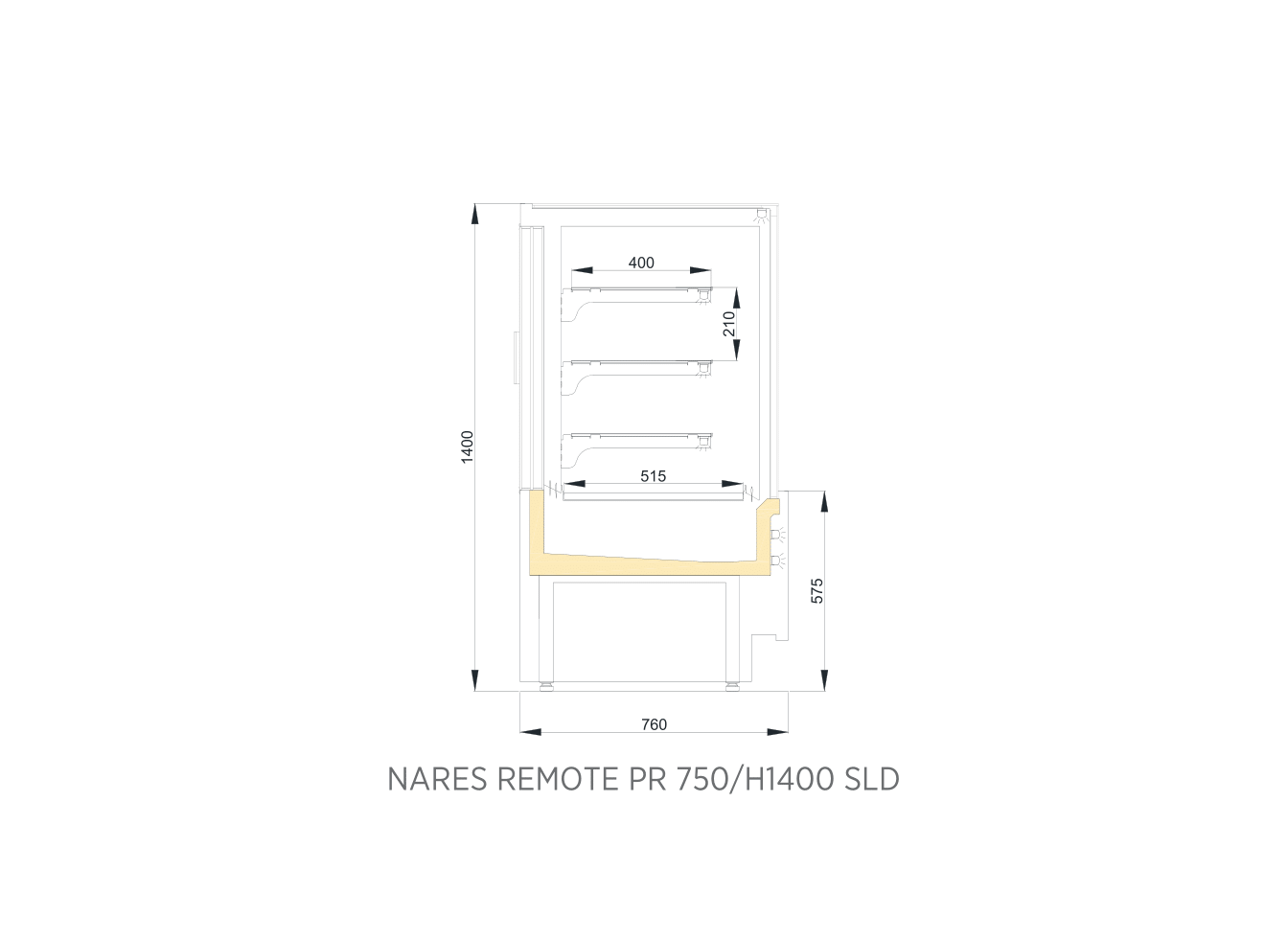 NARES REMOTE-PN 750 H1400 SLD
