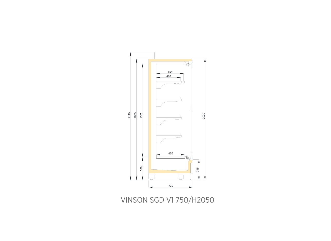 VINSON SGD V1 750/H2050