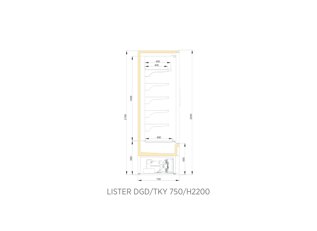 LISTER DGD TKY 750/H2200