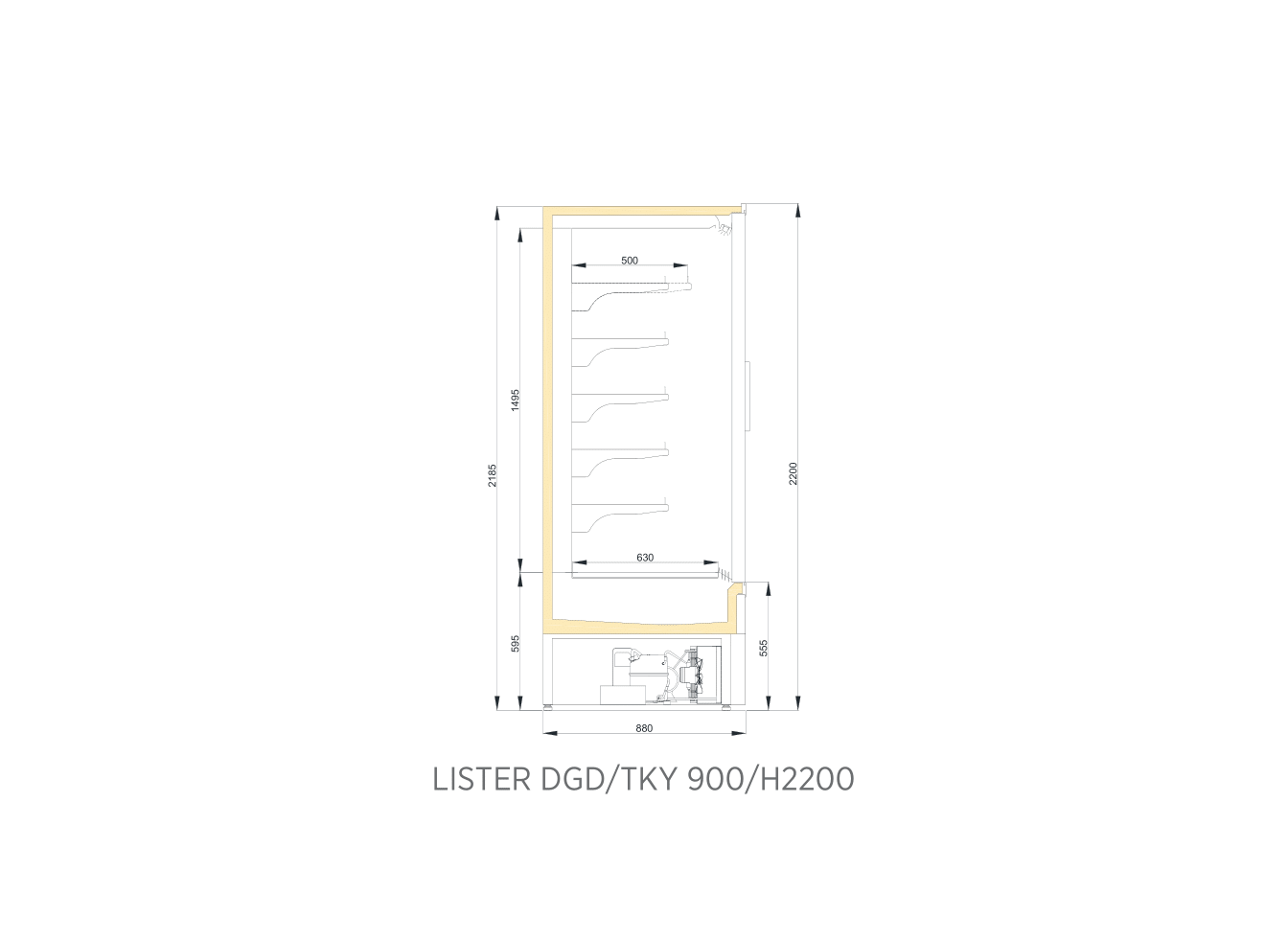 LISTER DGD TKY 900/H2200