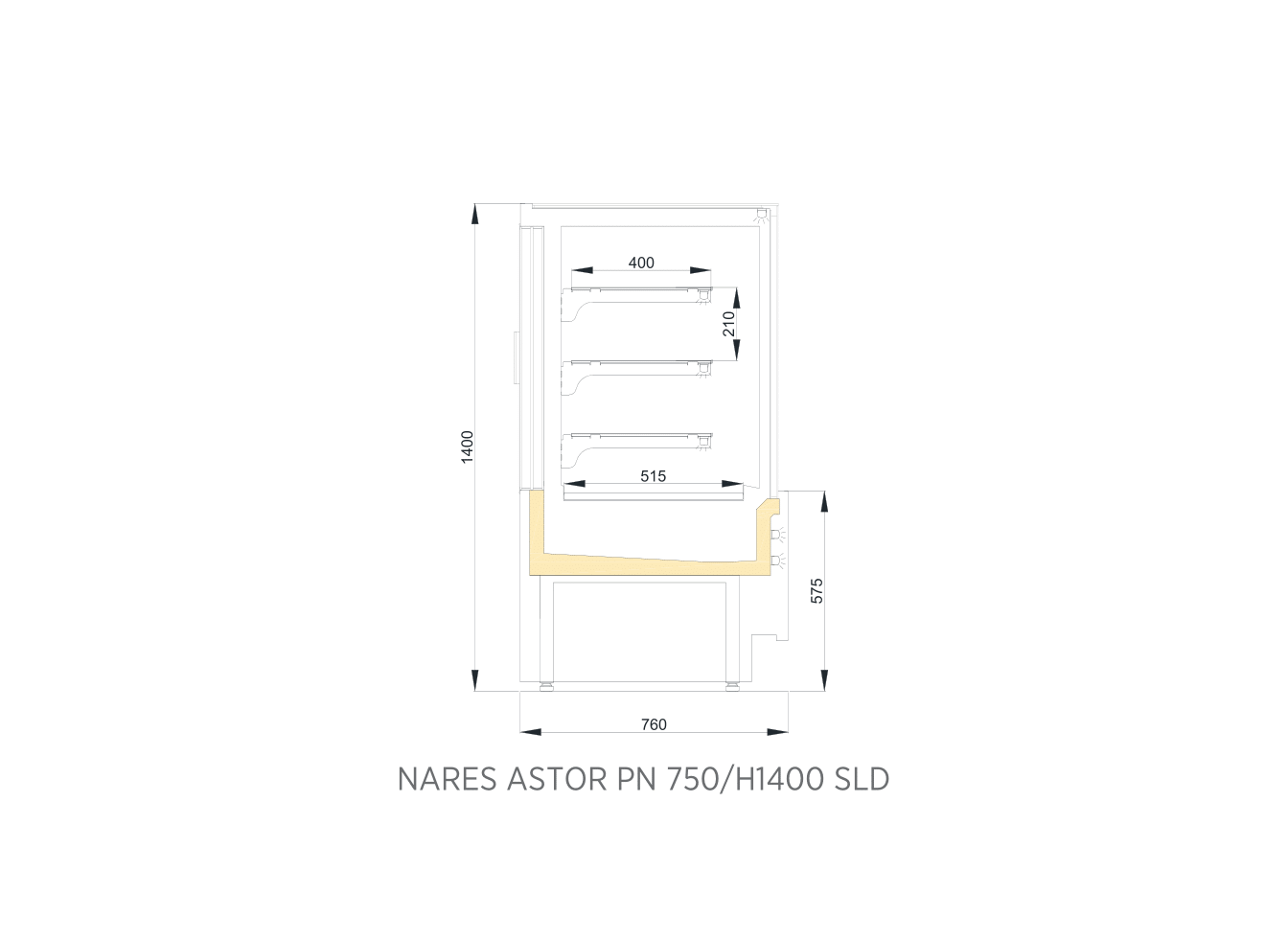 NARES ASTOR-PN 750 H1400 SLD