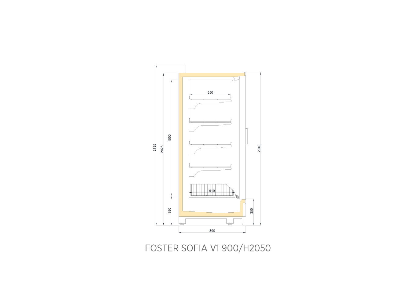 FOSTER SOFIA V1 900/H2050