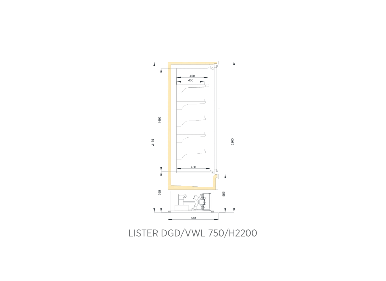 LISTER DGD VWL 750/H2200